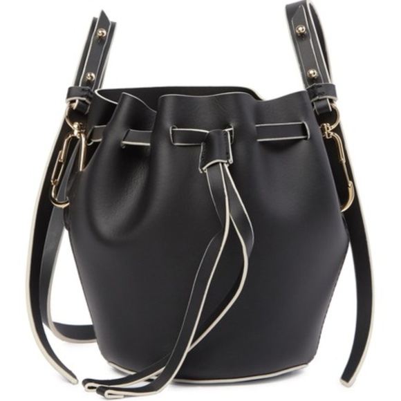 Zac Posen Handbags - ZAC POSEN Belay Black Mini Drawstring Crossbody